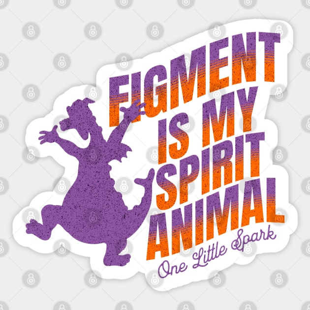 This Purple Dragon is my Spirit Animal One little Spark Orlando Florida Theme Park Sticker by Joaddo